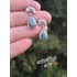 Kép 2/7 - Türkiz csepp fülbevalók / Turquoise teardrop earrings