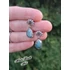 Kép 3/7 - Türkiz csepp fülbevalók / Turquoise teardrop earrings