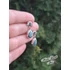 Kép 4/7 - Türkiz csepp fülbevalók / Turquoise teardrop earrings