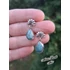 Kép 5/7 - Türkiz csepp fülbevalók / Turquoise teardrop earrings