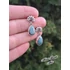 Kép 7/7 - Türkiz csepp fülbevalók / Turquoise teardrop earrings