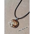 Kép 2/6 - Kerek achátkő medál / Round agate stone pendant