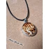 Kép 1/6 - Kerek achátkő medál / Round agate stone pendant