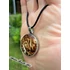 Kép 4/6 - Kerek achátkő medál / Round agate stone pendant