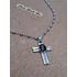 Kép 2/13 - Sötét borostyánkő kereszt / Dark amber cross
