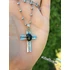 Kép 4/13 - Sötét borostyánkő kereszt / Dark amber cross