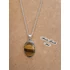 Kép 3/7 - Tigrisszem medál (ovális) / Tigerseye pendant (oval)