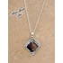Kép 1/5 - Üvegmedál rózsával / Glass pendant with a rose