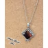 Kép 3/5 - Üvegmedál rózsával / Glass pendant with a rose