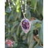 Kép 8/13 - Ametiszt medál rózsával / Amethyst pendant with a rose