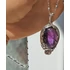 Kép 10/13 - Ametiszt medál rózsával / Amethyst pendant with a rose