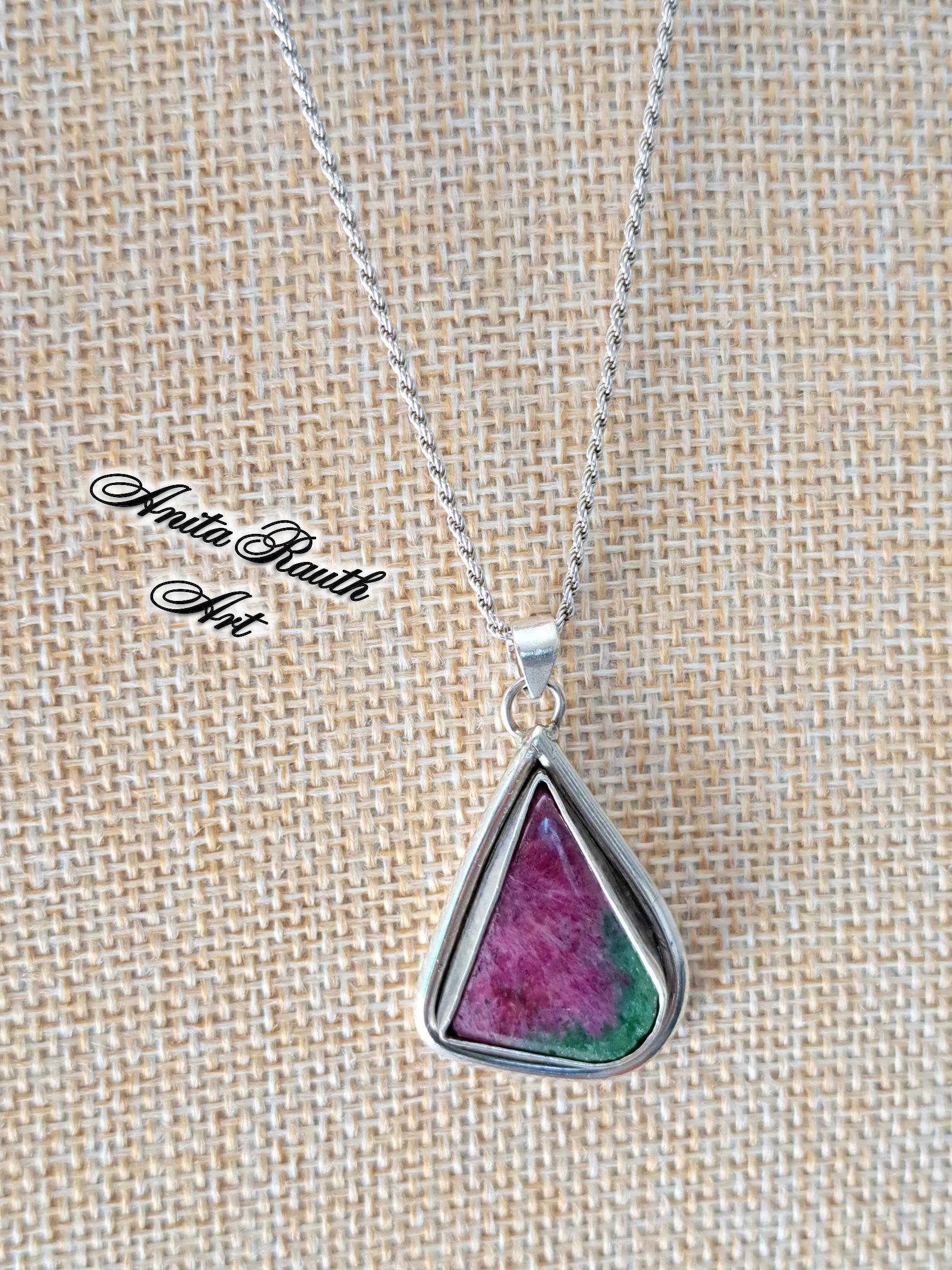 Zoizit medál / Zoisite pendant